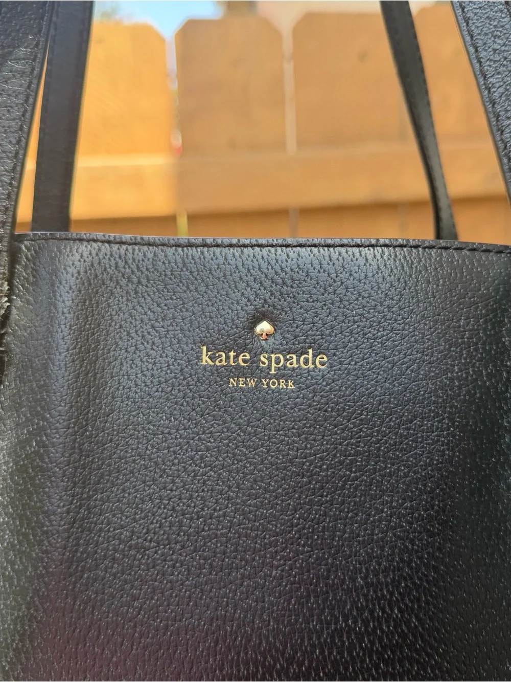 kate spade Black Pebbled Leather Tote Shoulder Bag